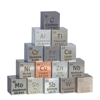 Квадратный набор элементов Металлические квадратные элементы серии Hobby DIY Sodium Metal Elements Square Set