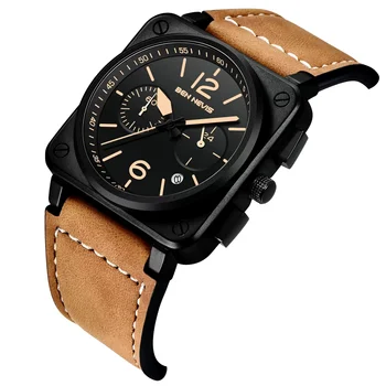 Кварцевые часы для мужчин, лучший бренд класса люкс, водонепроницаемые спортивные военные часы с прямоугольным циферблатом, модные многофункциональные тактические часы