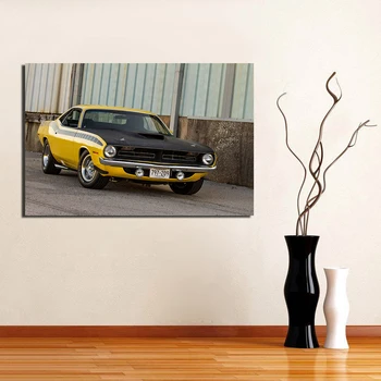 Классический плакат Plymouth Muscle Car, настенное художественное изображение автомобиля, отпечатки на холсте, картины для декора гостиной Изображение 2