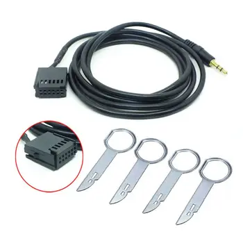 Ключи для снятия входного адаптера Aux in, кабельный провод, совместимый с Ford-Focus для Mondeo Mk3 Connect Transit, Connect Transit 6000CD