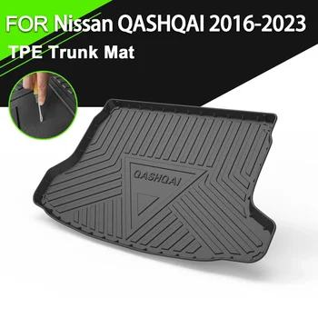 Коврик для крышки заднего багажника автомобиля TPE, Водонепроницаемые нескользящие Резиновые Аксессуары для грузовых лайнеров Nissan QASHQAI 2016-2023