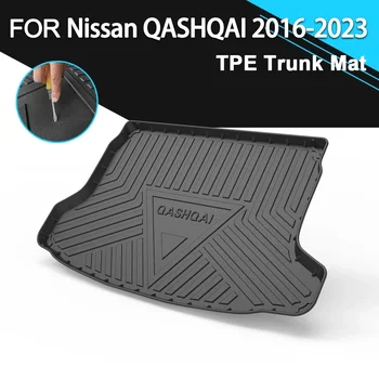 Коврик для крышки заднего багажника автомобиля TPE, Водонепроницаемые нескользящие Резиновые Аксессуары для грузовых лайнеров Nissan QASHQAI 2016-2023 Изображение 2