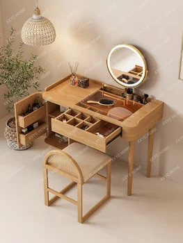 Комод из массива дерева, спальня, Современная простая небольшая квартира, письменный стол в скандинавском стиле, Встроенный высококачественный шкаф для хранения