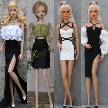 Комплект одежды/ верхнее пальто, юбка, брюки, платье, летняя осенняя одежда, наряд для куклы Барби 30 см xinyi Fr2 BJD ST /1/6 кукольная одежда