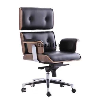 компьютерное кресло yj Удобное офисное кресло для длительного сидения, простое домашнее регулируемое вращающееся кресло