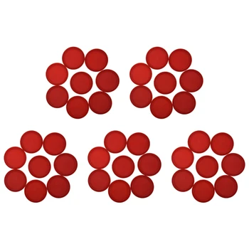 Красный набор для аэрохоккея (40 шт. шайб для аэрохоккея диаметром 63 мм)