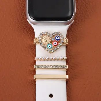 Креативный браслет, украшение на ремешке для часов Apple Watch, подвески на запястье, Декоративное кольцо для ремешка Apple Watch