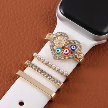 Креативный браслет, украшение на ремешке для часов Apple Watch, подвески на запястье, Декоративное кольцо для ремешка Apple Watch Изображение 2