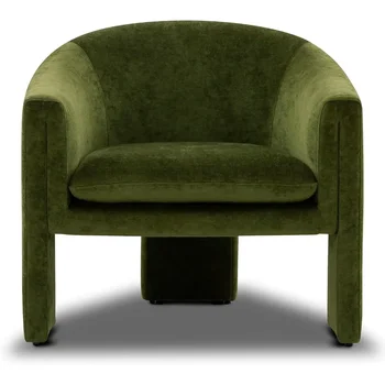 Кресло для отдыха Эннис Стулья Для Гостиной Потертая Зеленая Бархатная Мебель Кресло Домашний Пол