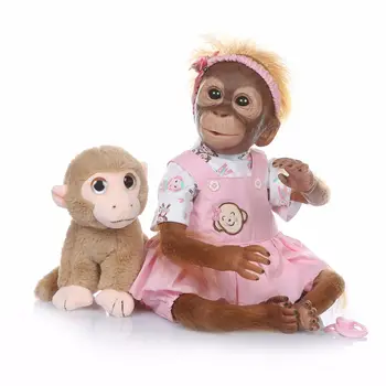 Кукла Бебе с Новой 52 см детализированной краской ручной работы reborn baby Monkey новорожденный коллекционное искусство высокого качества