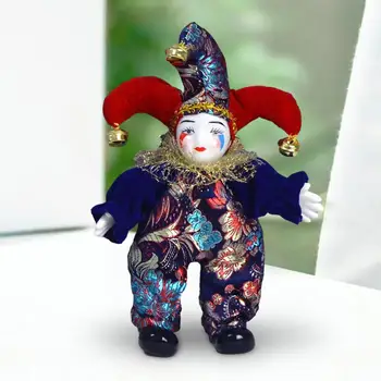 Кукла-Клоун Домашний Дисплей Кукла-Арлекин для Сувениров на День Рождения Изображение 2