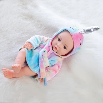 Кукла-Реборн Единорог 30 см, спящая кукла-реборн bebe, Реалистичная кукла с игрушкой для кормления, Аксессуары для детей, подарок для Реборн