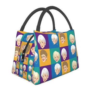 Куклы-персонажи Golden Girls, Термоизолированные сумки для ланча, женские контейнеры для ланча Дороти для хранения еды на пикнике на открытом воздухе Изображение 2