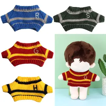 Кукольный свитер для 20-сантиметровых плюшевых кукол, аксессуары для кукольной одежды, вязаная одежда, детские игрушки, подарки, принадлежности для кукол