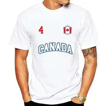 Летняя модная футболка Канады 2022 года с номером 4 НА СПИНЕ, футболка канадской сборной по хоккею