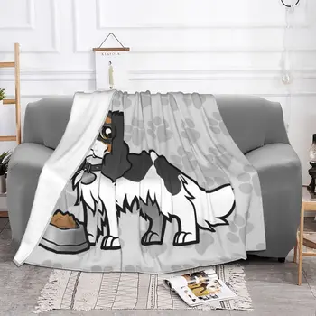 Милое одеяло для кавалера Кинг Чарльз Спаниеля из мягкой фланели и флиса, теплое Одеяло для собак для любителей домашних животных, Покрывала для автомобиля, спальни, дивана, покрывала для кроватей Изображение 2