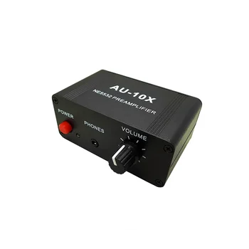 Мини Аудио Предусилитель 3,5 мм Входной Выходной Фронтальный Усилитель Звука для Наушников Аудио Телефона Звуковой Контроллер US Plug
