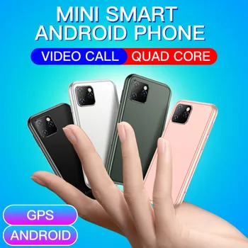 Мини-Мобильные Телефоны Android 6.0 С 3D-Стеклом Тонкий Симпатичный Смартфон Google Play Market Корпус HD-Камера С Двумя Sim-картами Четырехъядерный Soyes XS11 Изображение 2