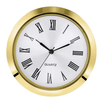 Мини-часы Вставные Clock Fit up Вставные Прочные, Миниатюрные Часы, Белый циферблат, Изображение 2