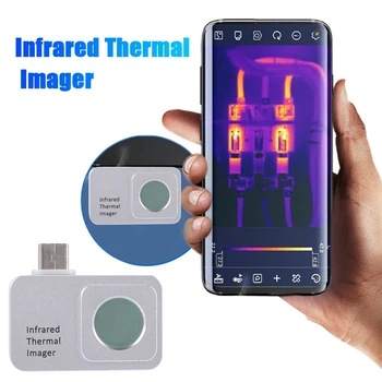 Мобильный инфракрасный тепловизор для телефона Android IP65 для промышленного контроля, обнаружения тепловых потерь, тепловизионная камера