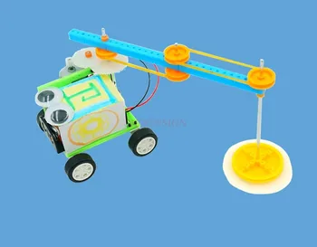 Модель робота-подметальщика для сборки учащихся начальной школы научно-техническое изобретение производственные материалы STEM Изображение 2