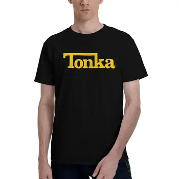Модная футболка Tonka, мужская хлопковая футболка с принтом, мужские топы, забавная футболка с коротким рукавом