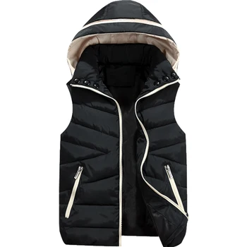 Модный хлопковый жилет с капюшоном, женское новое осенне-зимнее женское пальто с хлопчатобумажной подкладкой, утепленная теплая пуховая хлопковая куртка без рукавов