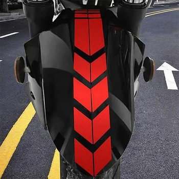 Мотоцикл Стрелка Полоса Наклейка На Крыло Водонепроницаемая Светоотражающая Наклейка для Kawasaki Ninja 400 Ktm Rc Yz 125 Aerox Ktm 990 Adventure Изображение 2
