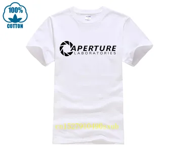 Мужская футболка Portal Aperture Science Gaming Gamer Artwork Потрясающая Мужская Футболка В стиле Хип Хоп Уличная Одежда