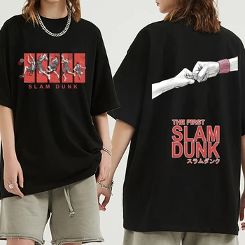Мужская футболка Аниме Slam Dunk, женская футболка с коротким рукавом в стиле Харадзюку Акаги Такенори Сакураги Ханамичи Каэдэ Рукава, графическая футболка