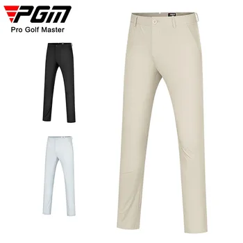 Мужские брюки для гольфа PGM, эластичные удобные спортивные брюки с перфорацией, одежда для гольфа для мужчин KUZ154 Изображение 2