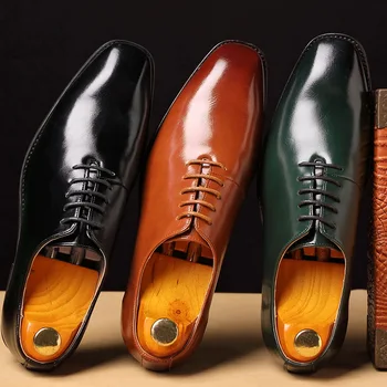 Мужские Модельные туфли Мужские Весенние Свадебные Модные Офисные Туфли Из Высококачественной Кожи Удобные Деловые Мужские Официальные Туфли 2023 Мужская Обувь