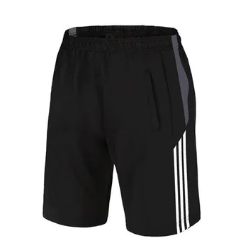 Мужские спортивные короткие баскетбольные шорты, дышащие шорты для фитнеса большого размера, свободные Короткие шорты для бега в полоску