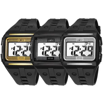 Мужские часы Деловые Туристические Спортивные Цифровые Часы Модные Мужские Цифровые наручные Часы Для спортсменов Классические Электронные часы reloj hombre Изображение 2
