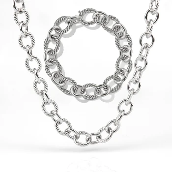 Мужское ожерелье, браслет, модное женское ожерелье в стиле хип-хоп, пара ювелирных изделий, подарки для мужчин