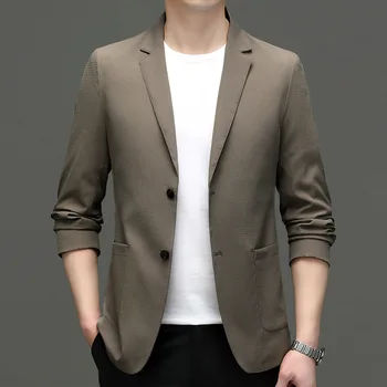 Мужской костюм Z231-2023, весенний новый деловой профессиональный мужской пиджак, повседневная корейская версия костюма