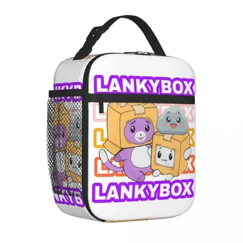 Мультяшные Изолированные сумки для ланча Lankybox большой емкости, Милый Лисий контейнер для еды, сумка-холодильник, сумка-тоут, сумки для ланча и пикника