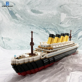 МЫ ПОСТРОИЛИ Титаник, 3D пластиковую модель корабля, строительные блоки для взрослых, микро-мини-кирпичи, наборы игрушек, собираем круизный катер, подарок для детей