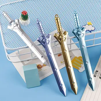 Набор гелевых ручек в форме оружия для студентов, быстросохнущие чернила, реквизит для косплея, подарок для детей