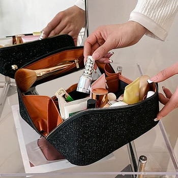 Набор для хранения косметики, дорожная сумка для туалетных принадлежностей большой емкости, косметичка Ins Advanced Sense, сумка для хранения косметики, сумка для мытья рук, ручная