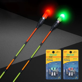 Набор электронных световых палочек Dlyfull, светодиодная подсветка + зеленая/ красная светящаяся палочка, аксессуары для ночной рыбалки с батареей CR311 Изображение 2
