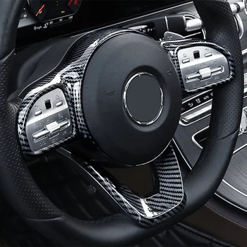 Накладка на рамку кнопки рулевого колеса автомобиля 2ШТ для Benz W177 W205 W213 Sport Edition 2019-2020