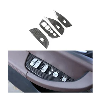 Накладка рамки кнопки подъема стеклоподъемника автомобиля из 4 предметов для BMW X3 G01 X4 G02 2018-2021 Изображение 2