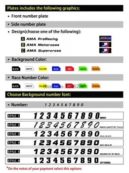 Наклейка и деколь с пользовательским фоном номерного знака NICECNC для KTM EXC 125 200 250 300 400 450 525 2004 Изображение 2