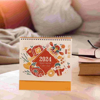 Настольный календарь на 2022 год 2024 для дома Переверни страницу Отдельно стоящий календарь бумажные офисные календари Изображение 2