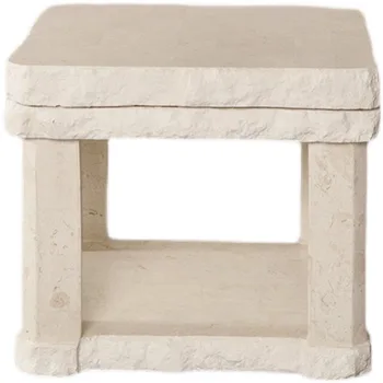 Натуральный Пещерный камень Диван Приставной столик Двухслойная гостиная Балкон Маленький журнальный столик