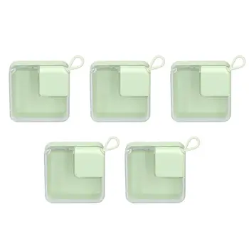 Небольшой Пластиковый Контейнер с Зеленым Отверстием для Подвешивания для Ожерелий и макияжа - Бесшовный Дизайн Сальника