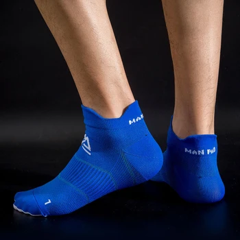 Нейлоновые спортивные носки до щиколотки, женские, мужские, уличные баскетбольные, велосипедные, футбольные, дышащие, яркие, без показа, дорожные носки 2 размера Изображение 2
