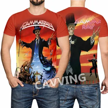 Новые модные женские/ мужские повседневные футболки Gamma Ray Band с 3D-принтом, футболки в стиле хип-хоп, топы в стиле харадзюку, одежда