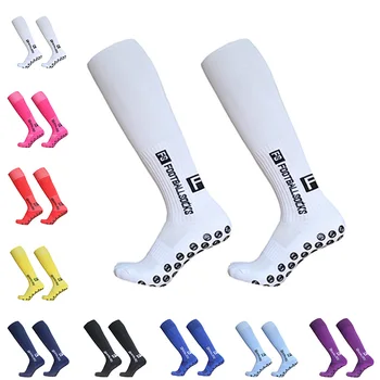 Новые футбольные носки Long FS Мужские женские спортивные круглые силиконовые футбольные носки с нескользящей рукояткой